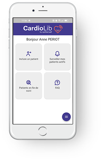 Télécharger CardioLib application de télésurveillance de l'insuffisance cardiaque