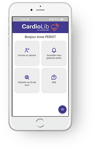 Télécharger CardioLib application de télésuivi de l'insuffisance cardiaque